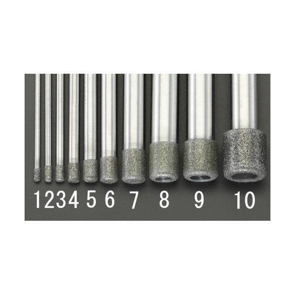 エスコ EA819DY-4 4．5x 6．0x 80mm ダイヤモンドバー 4mm軸 EA819DY...