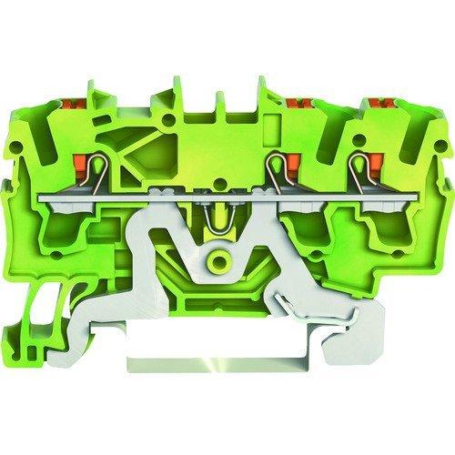 ＷＡＧＯ 2202-1307-PK プッシュボタン操作タイプ　スプリング式アース端子台２２０２シリー...