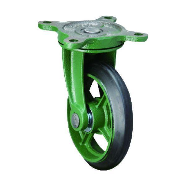 あすつく対応 「直送」 東北車輛製造所 75BRB 自在金具付ゴム車輪