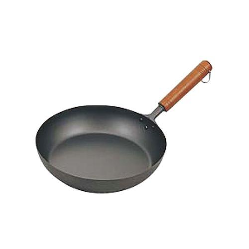 【1個入】4989976678627 長谷元 HS 純チタン木柄フライパン 28cm AHLJ828