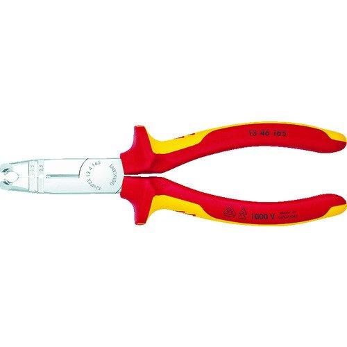 あすつく対応 「直送」 ＫＮＩＰＥＸ 1346-165 ニッパー機能付きワイヤストリッパー 絶縁タイ...