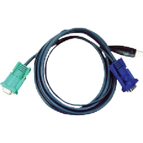 あすつく対応 「直送」 ＡＴＥＮ 2L-5201U ＵＳＢ　ＫＶＭケーブル　ＳＰＨＤタイプ　１．２ｍ...