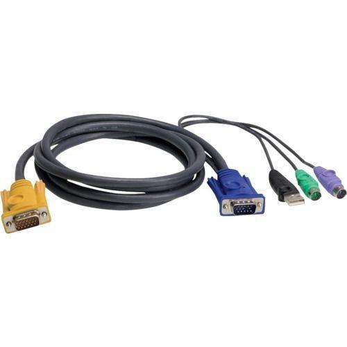 あすつく対応 「直送」 ＡＴＥＮ 2L-5302UP ＵＳＢ・ＰＳ／２コンボＫＶＭケーブル　ＳＰＨＤ...