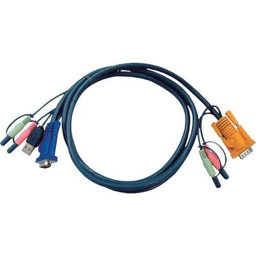 あすつく対応 「直送」 ＡＴＥＮ 2L-5303U ＵＳＢ ＫＶＭケーブル オーディオ対応 ＳＰＨＤ...