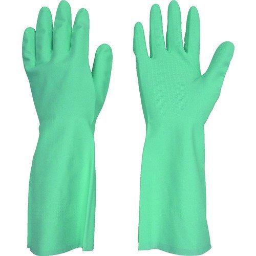 あすつく対応 「直送」 トワロン 242-M ニトリルゴム手袋　ニトリルゴム中あつ手　グリーン　Ｍ ...