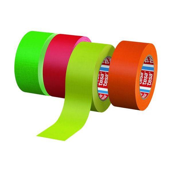 あすつく対応 「直送」 ｔｅｓａ 4671-50-25-FG 補修用布テープ　蛍光グリーン　５０ｍｍ...