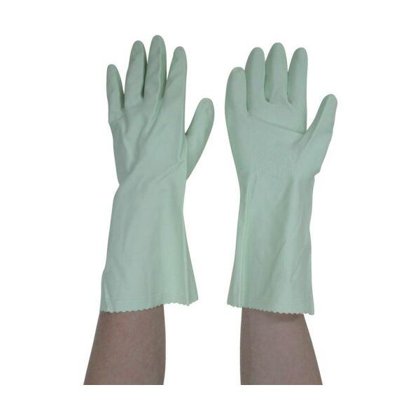 あすつく対応 「直送」 ビニスター 756-L 塩化ビニール手袋　トワローブフルール中あつ手　グリー...