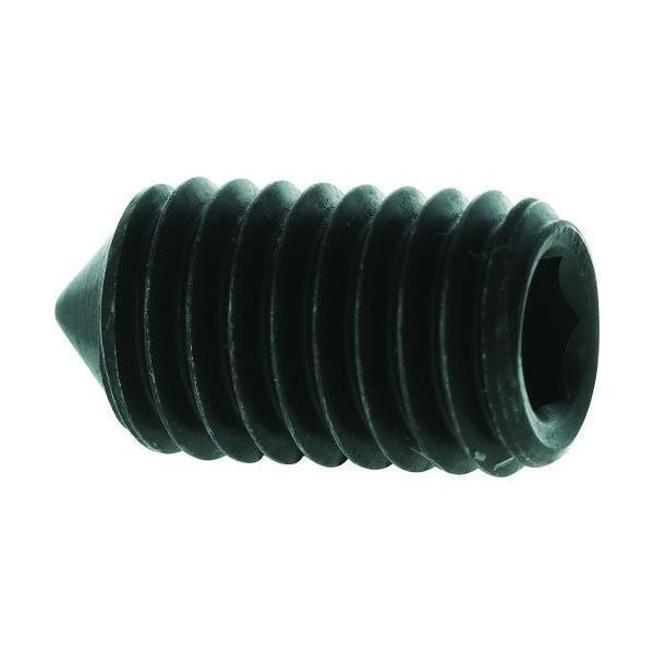 あすつく対応 「直送」 ＴＲＵＳＣＯ B127-0306 六角穴付止めねじ とがり先 黒染め Ｍ３×...