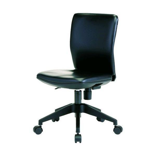 ＴＲＵＳＣＯ FCC55L-BK 体圧分散オフィスチェア　ビニールレザー張り　肘無　ブラック FCC...