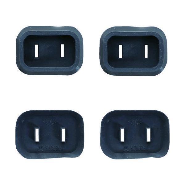あすつく対応 「直送」 ＴＲＵＳＣＯ PL2CAP-50P-BK プラグ安全カバー２Ｐ用　５０Ｐ入　...