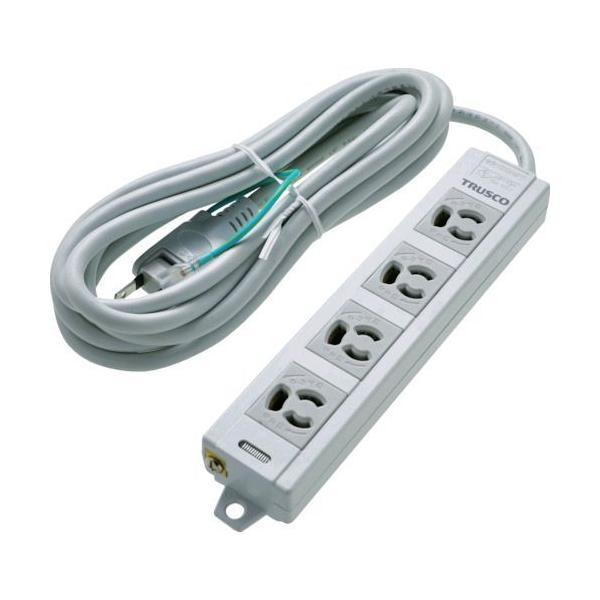 あすつく対応 「直送」 ＴＲＵＳＣＯ TOT3N-403 電源タップ　３Ｐ抜け止め４個口　３Ｍ　アー...