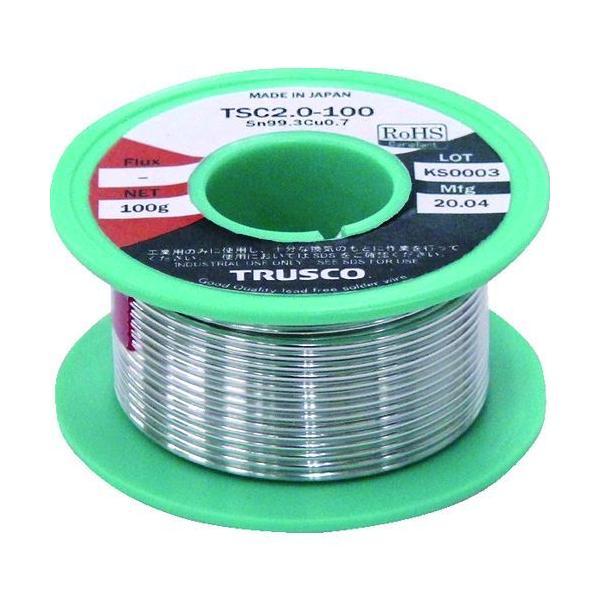 ＴＲＵＳＣＯ TSC2.0-100 鉛フリーはんだ 配管・配線用 Φ２．０−１００Ｇ TSC2.01...