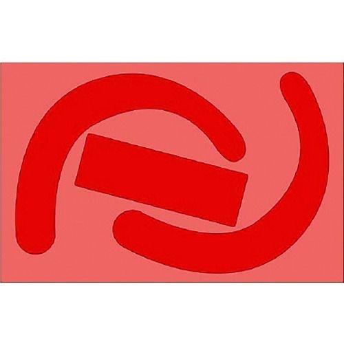 あすつく対応 「直送」 ユニット 335-27R 安全帯使用確認ステッカー蛍光赤 １０枚 33527...