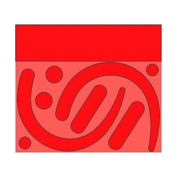 あすつく対応 「直送」 ユニット 335-31R フックステッカー 蛍光 赤 33531R UNIT...