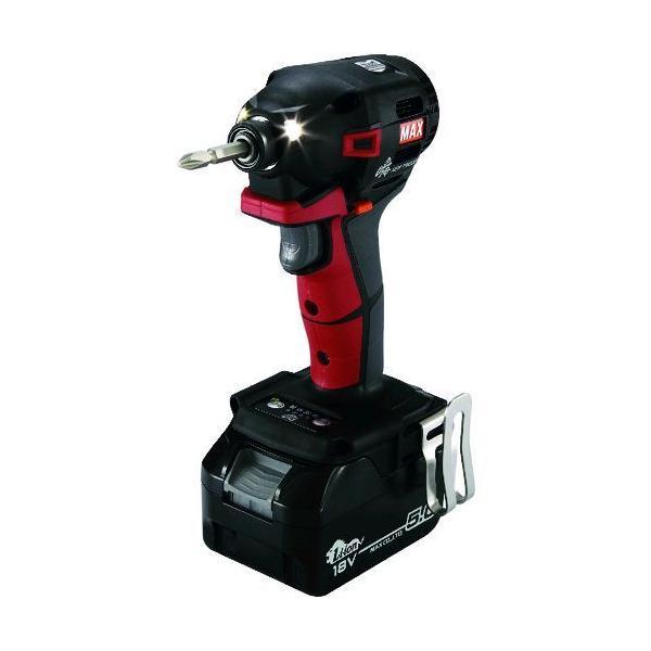 あすつく対応 「直送」 ＭＡＸ PJ-ID153R 充電式ブラシレスインパクトドライバ本体のみ赤 P...