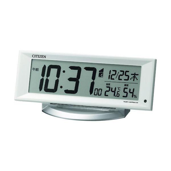 シチズン 8RZ202-003 直送 代引不可・他メーカー同梱不可 電波 目覚まし時計 温湿度計付き...