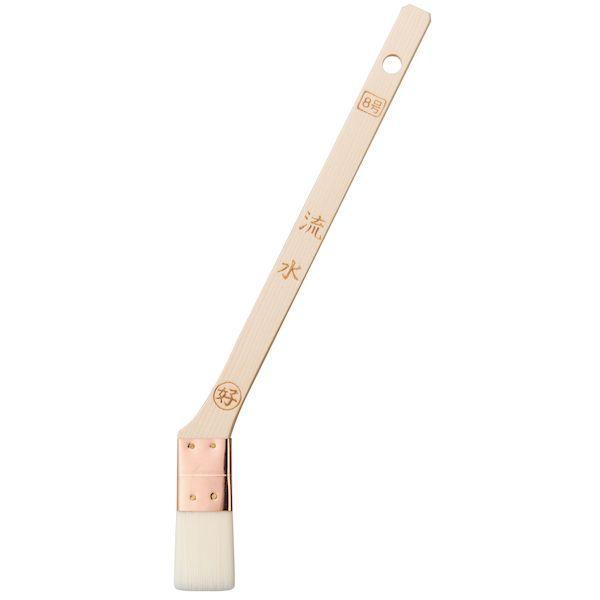 好川産業 4957549113899 白毛 メジ刷毛 流水 筋違 8号25mm