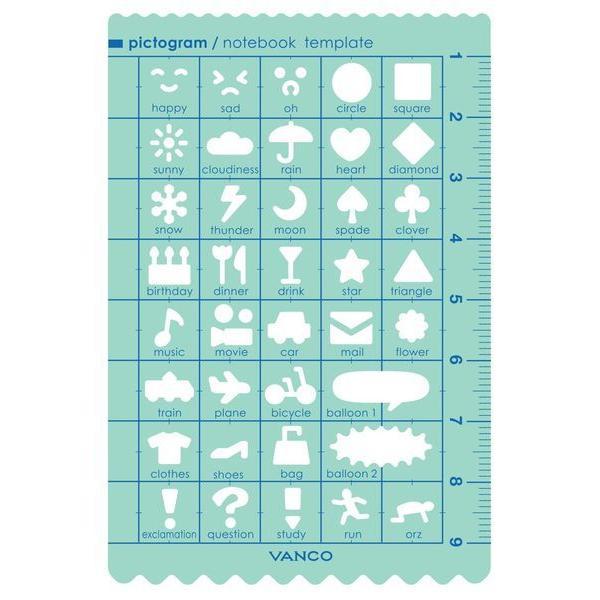 バンコ（VANCO） 39501 ノートブックテンプレート ピクトグラム