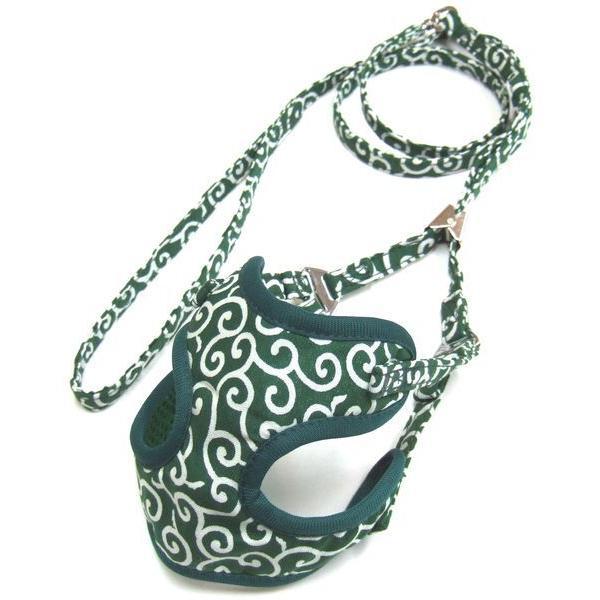 岡野製作所 4907733030808 コットンカラクサソフトハーネスリード 3S グリーン