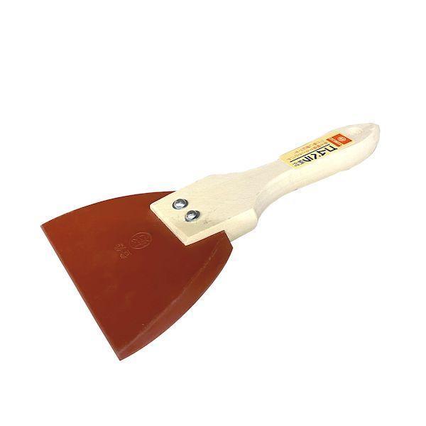 好川産業 656030 柄付ゴムベラ赤 小