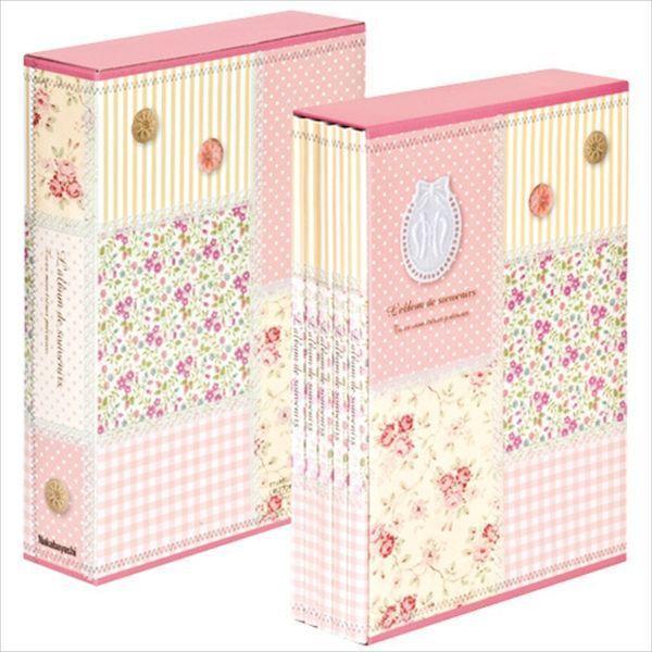 ナカバヤシ 5PL-270-31-P 5冊組ポケットアルバム270枚／パッチワーク／ピンク 5PL2...