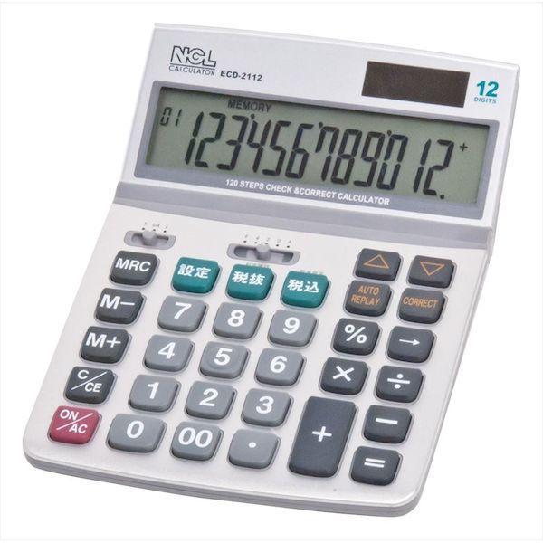 ナカバヤシ ECD-2112S 電卓デスクトップ多機能タイプM ECD2112S
