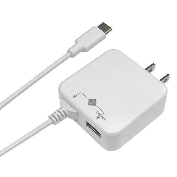 ナカバヤシ JYU-SWIACU01W SWITCH用TYPE−C直結AC充電器／ホワイト JYUS...