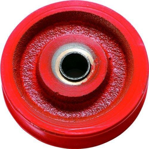 あすつく対応 「直送」 ＴＲＵＳＣＯ TK100 強力型滑車用シーブ　１００ｍｍ 鋳物製