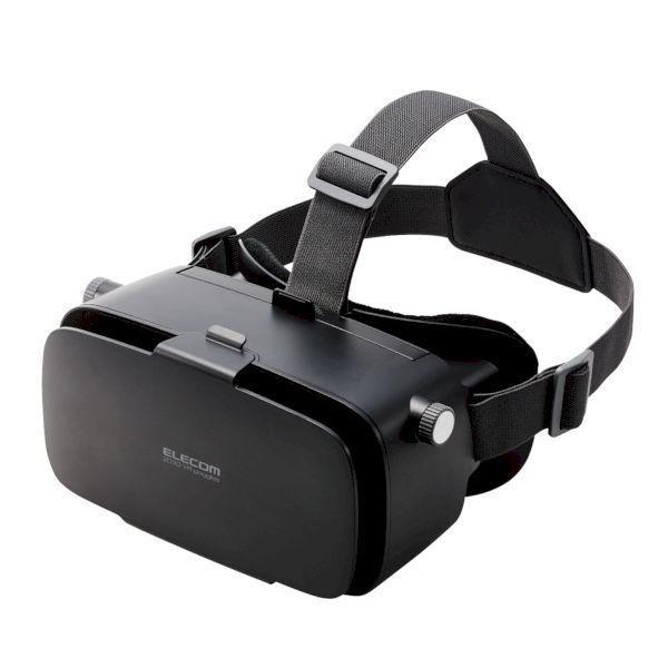 エレコム ELECOM VRG-2D3D02BK VRゴーグル スマホ用 メガネ対応 目幅調節可 ピ...