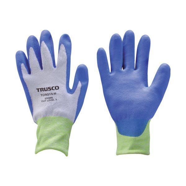 あすつく対応 「直送」 トラスコ TRUSCO TCRG15-M 耐切創手袋 15G ポリウレタンコ...
