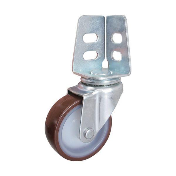 あすつく対応 「直送」 ＴＲＵＳＣＯ TYSA-65UR アングル式ウレタンキャスター 自在 Φ65...