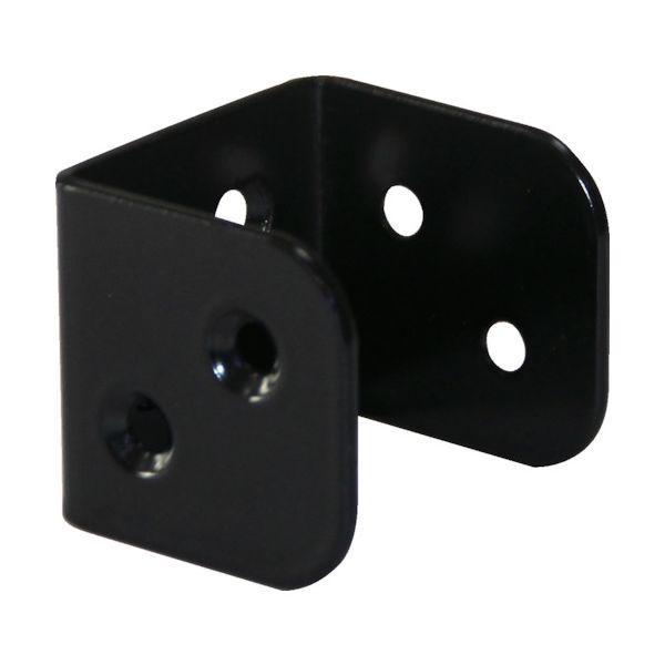 あすつく対応 「直送」 ＴＲＵＳＣＯ 24S-334BK 2x4サポート 黒粉体塗装 コの字金具 2...