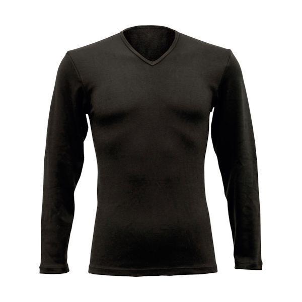 あすつく対応 「直送」 リベルタ TO-26100001 サーモワン Vネック長袖 メンズ／BLK ...