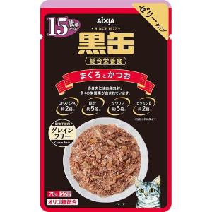 アイシア 4580101260740 BP−61 黒缶パウチ 15歳頃からのまぐろとかつお 70g