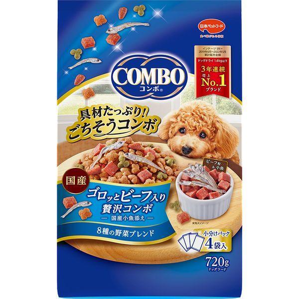 日本ペットフード 4902112007990 コンボ ゴロッとビーフ入り贅沢コンボ 720g