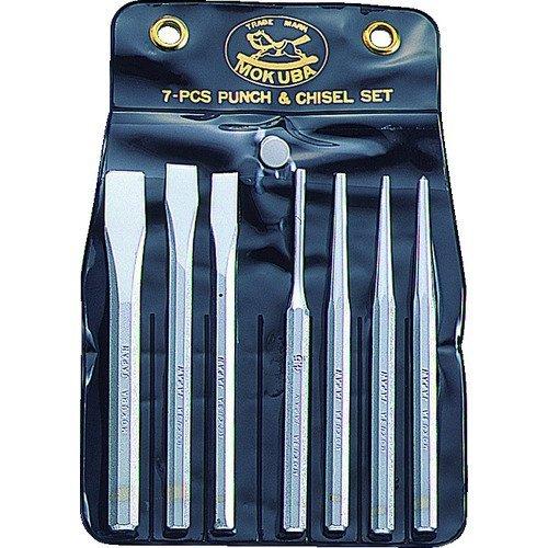 あすつく対応 「直送」 小山刃物製作所 A6-7 モクバ印　タガネセット 袋入り ７本組 A67 2...