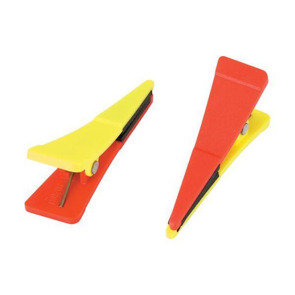 マイゾックス PK-3 ポイントクリップ 赤／黄 1袋4個入 ゴム付 PK3