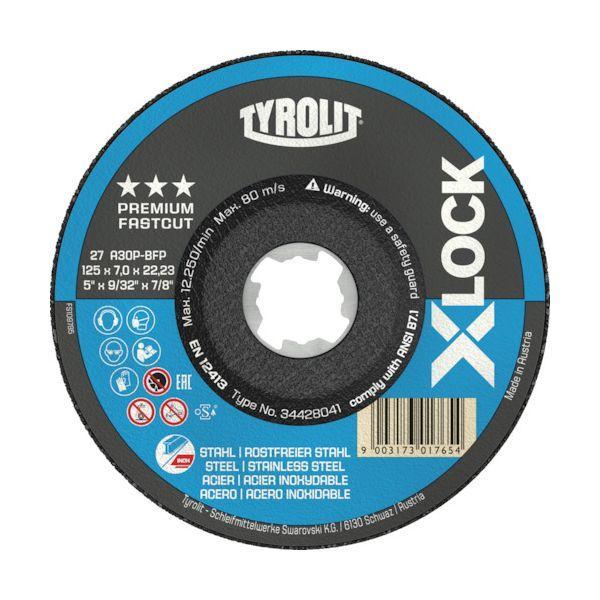 ＴＹＲＯＬＩＴ 34428041 X−LOCK オフセット砥石 プレミアムタイプ 125mm