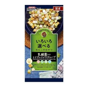 ドギーマン 4976555827408 ドギースナックバリュー 乳酸菌入りトリプルミックスキューブ 60g