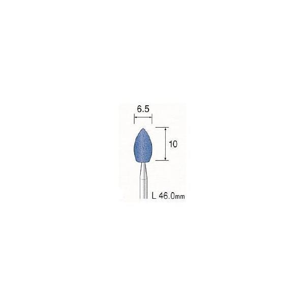 ミニター（MINITOR） ［CA1039］ ブルー砥石 ＷＡ ＃１２０ φ６．５【10本入】 メー...