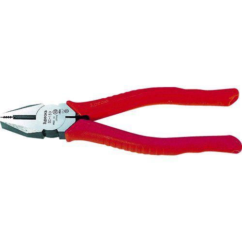 あすつく対応 「直送」 3.PEAKS SC-150Z ペンチ ＪＩＳ付 エラストマーグリップ １６...