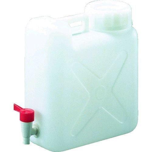 あすつく対応 「直送」 TRUSCO T0316 ポリタンク 扁平缶 広口ケミカルコック パッキン付...