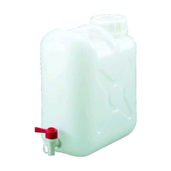 TRUSCO T0318 ポリタンク 扁平缶 広口ケミカルコック パッキン付タイプ ２０Ｌ T-03...