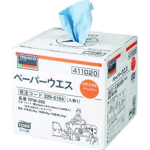 あすつく対応 「直送」 TRUSCO TPW-255 ペーパーウエス ２３５ｍｍＸ２５５ｍ ポップア...