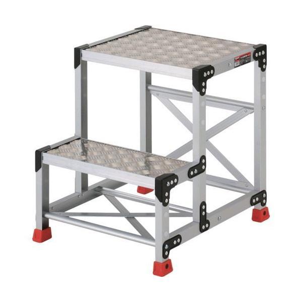 TRUSCO TSFC-256 作業用踏台 アルミ製・縞板タイプ 天板寸法５００Ｘ４００ＸＨ６００ ...