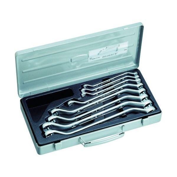 あすつく対応 「直送」 ＴＯＮＥ 2800M ロング両口めがねレンチセット ４５° ８点セット ３．...