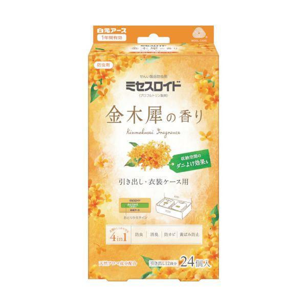 白元 12663-0 ミセスロイド引き出し用24個入 1年防虫 金木犀の香り 126630