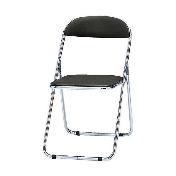 ＴＯＫＩＯ CF-100M BR パイプ椅子 シリンダ機能付 スチールメッキパイプ ブラウン ブラウ...