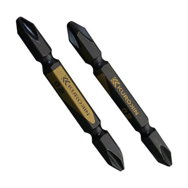 フジ矢 5202-65-BG 両頭ビット 黒金・2本組 ＋2×65mm 520265BG