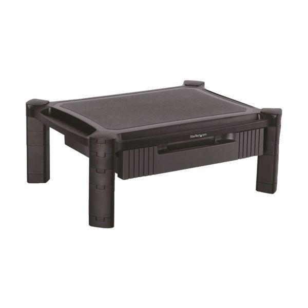 スターテック MONSTADJD パソコンモニター台／32インチモニター／引出し付き／耐荷重10kg...